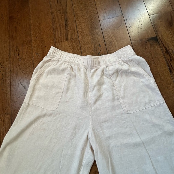 Sigrid Olsen Cream Linen Pants - Picture 2 of 4